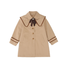 Angel Eye 女童領結袖口鈕扣風衣