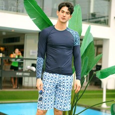 Joy Harley 男士印花防潮板短款上下套裝