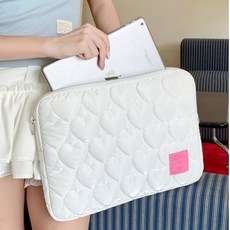 연이랜드 패턴 하트 노트북 가방 맥북파우치