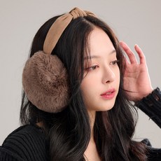 데이닉 여성용 겨울 머리띠 귀마개 방한 털 귀도리