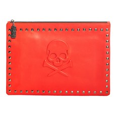 DEX Ronnie 鉚釘手拿包, 橘子, 1個