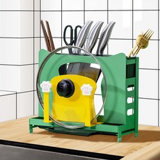 果凍腳掌廚房瀝水架, 綠色, 1個