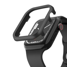 ITS LIFE Apple Watch 錶圈保護殼 45mm, 黑色