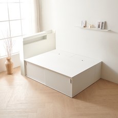 라온퍼니쳐 나오 600 슬라이딩 수납헤드 벙커침대 + 1200 가드 방문설치, 화이트