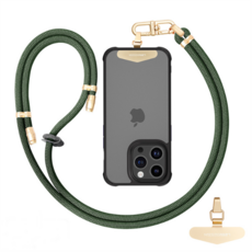 LEEU DESIGN 攀登系列 可調節手機掛繩 160cm, 墨綠色, 1個