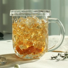 風車水晶附蓋馬克杯 300ml, 單一顏色, 1套