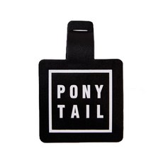 PONYTAIL TOURGIRL 行李吊牌, 黑色