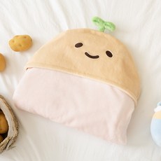 부실감자 따뜻해 후드망토 담요