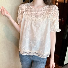 POPLARNC 女款VIVIBUN鏤空蕾絲罩衫