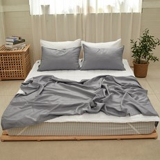심플럭스 홀리데이 여름 인견홑이불, 차콜