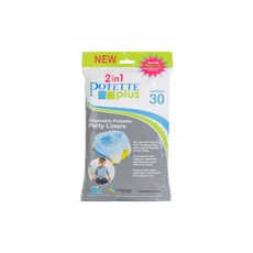 POTETTE plus 嬰幼兒拋棄式馬桶防漏袋, 30入, 混色