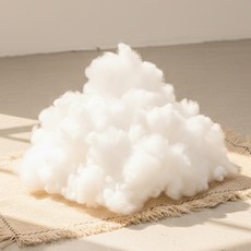 아임리빙 다용도 베개 쿠션 인형 프리미엄 충전재 구름솜, 화이트, 1개