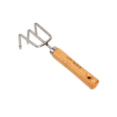 Black Tree居家園藝木柄園藝工具三腳耙, 1個