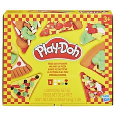 Hasbro 孩之寶 Play-Doh 培樂多 創意披薩切片遊戲組, 混合顏色, 454g, 1個