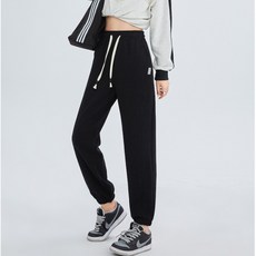 PEONIST 女款高腰刷毛束口長褲