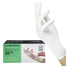 MAME Day by Day Save Me 丁腈手套, 白色, 中(M), 1個