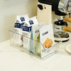 씨앤드 심플한 냉장고정리함 사각, 투명, 1개