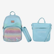 New Balance Kids 女童透明造型閃亮書包 + 鉛筆盒組