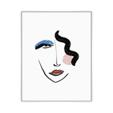 올앤아트 추상화 일러스트 그림 인테리어 액자 AIP79, 화이트