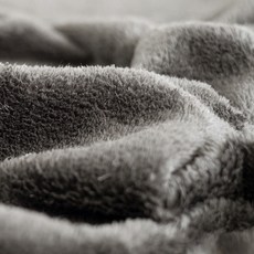 柔軟雙面羊羔絨布料, 1個, 炭灰色