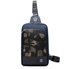 arctic hunter 北極獵人 YOU&ME Lacque 休閒潮流腰包, 藍色