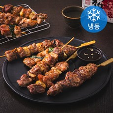 명품조선 돼지훈제 야채꼬치 8꼬치 460g + 소스 50g 세트 (냉동), 510g, 1세트