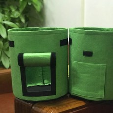 Dometopia 地瓜馬鈴薯種植不織布花盆, 綠色