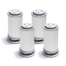 Sonjabisesang 鋁製家具腳 100mm 4入, 銀色