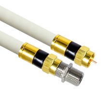 마하링크 국산 골드 고급형 RF 안테나 화이트 5C 연장 동축 수제작 케이블 50M, MLZ-GRAW500(50m), 1개