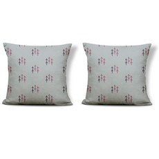 三角箭頭交叉幾何設計沙發抱枕套 2入