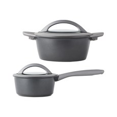 LocknLock 樂扣樂扣 Bridge 1號IH鍋具2件組, 單水壺16cm+正水壺20cm, 灰色, 1組