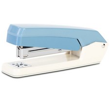 deLi 得力 粉彩雙色旋轉釘書機 0434, 1個, 藍色
