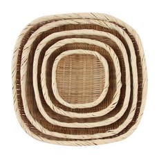 JK竹編籃子方形篩子 5種組