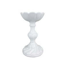 VBC CASA Incanto 扇貝圓形燭台 22cm, 白色