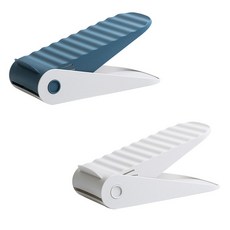 雙層鞋子收納架 藍色+白色, 1套