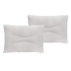 farfe 可水洗防過敏頸椎枕, 淺灰色, 2個