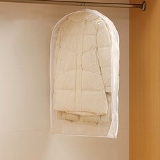 讚讚哥 更衣室羽絨外套大衣壓縮收納衣物防塵套 白色 JNHA2098, 1個, 1入