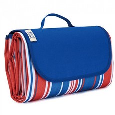 戶外野餐攜帶方便的防水墊, 紅條