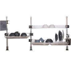 頂天立地3層餐具瀝水架, 單色