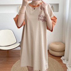 長版短袖哺乳上衣