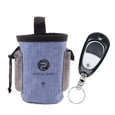 DING DONG PET 犬用基本款收納袋+訓練器組, 藍色(外出袋) 黑色(答題器), 1組