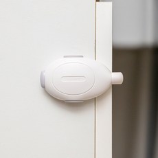 아가드 다중버튼 서랍 잠금장치, 화이트, 2개