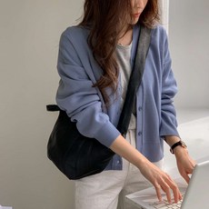 LINDASHOP 女款V領針織開襟衫 CD1829K21