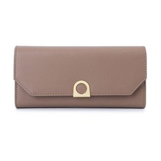 오티온 여성용 심플 3단 장지갑