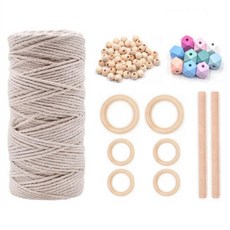 Petdol 羊羊伊法式繩結入門DIY套組, 混合色, 1個