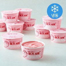 지엔씨푸드 딸기 샤벳 (냉동), 12개, 1개입, 240ml