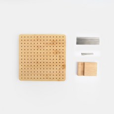 KnitWit 鉤織圖案定型板 19.2 x 19.2 x 1.5 cm, 1個, 木質