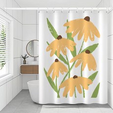 데이소이 스프링 블라썸 샤워 커튼, 들꽃, 1개