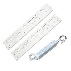 LED廚房浴室模組2燈 418*70mm 36W SA+轉換器+配件組, 晝光色, 1套