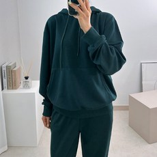 River Blue 標準版型大尺碼連帽T恤